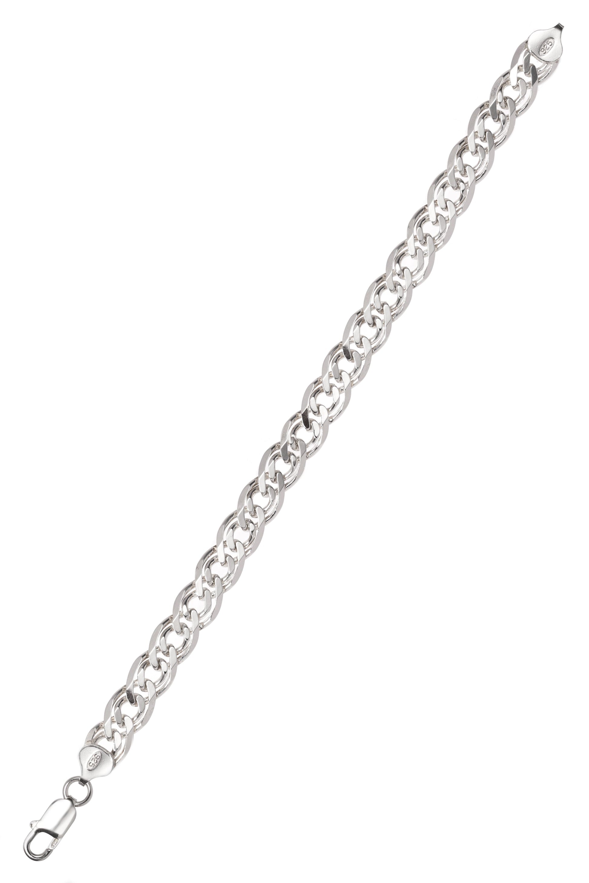 Sterling Silver Gents Curb Chain Bracelet-3