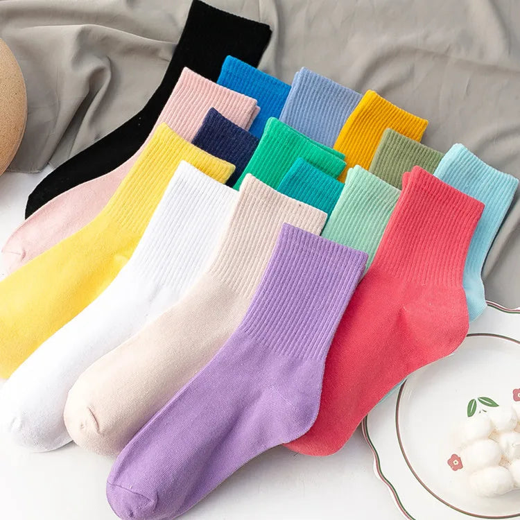 Women's Pure Cotton Short Crew Ankle Socks