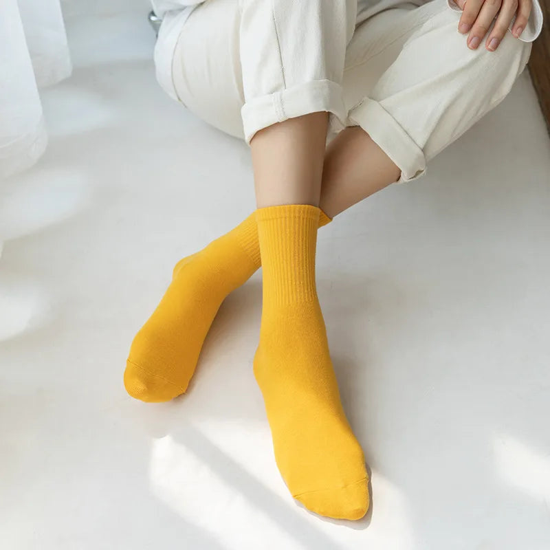 Women's Pure Cotton Short Crew Ankle Socks