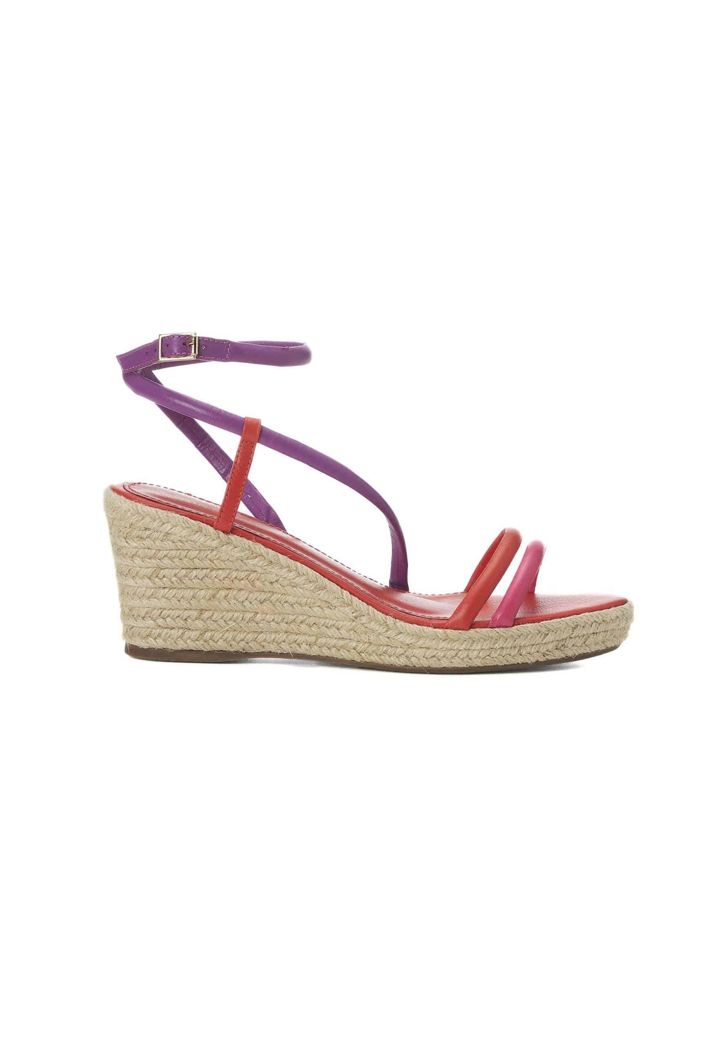 Ladies Pink Espadrille Wedges.