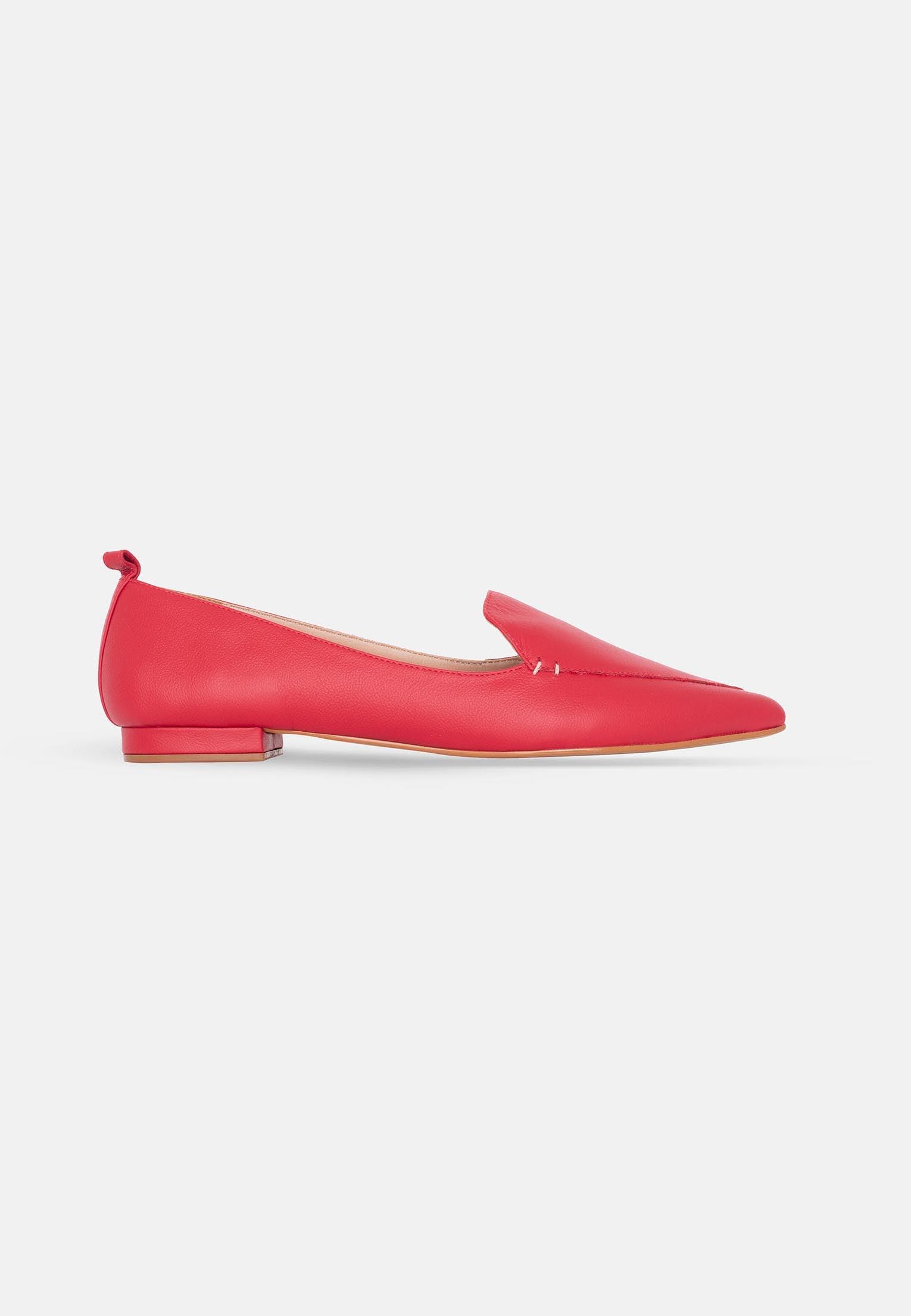 Ladies Red Ballerina Flats