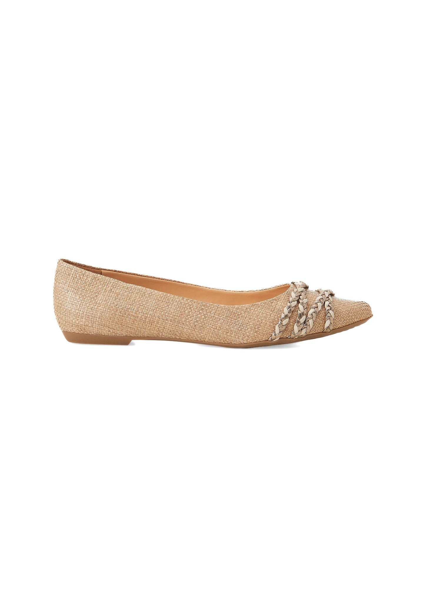 Ladies Sophisticated Flexible Ballerinas in Beige.