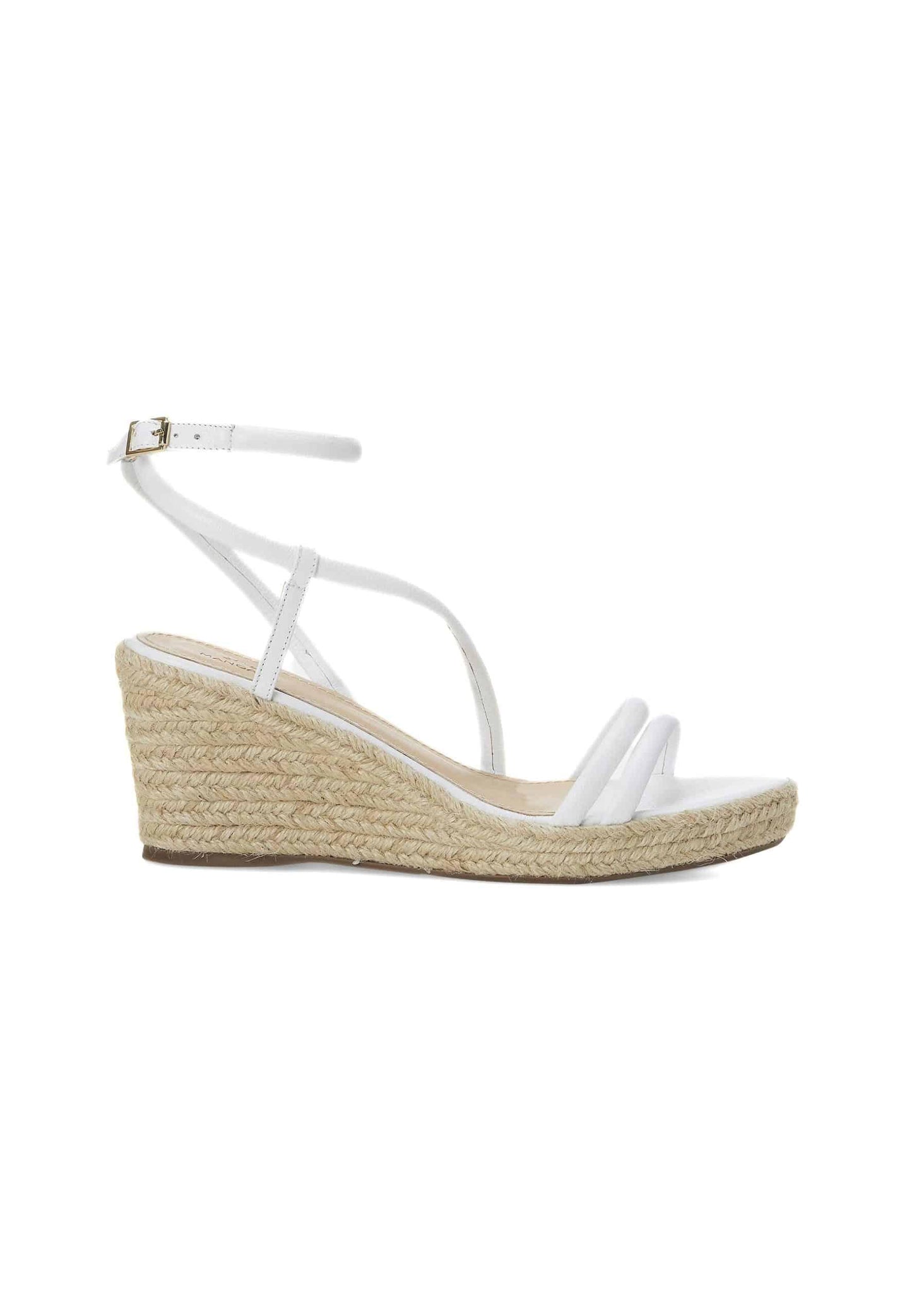 Ladies White Espadrille Wedges.