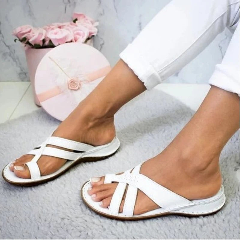 Women's White Casual Sandal Style Flip Flop