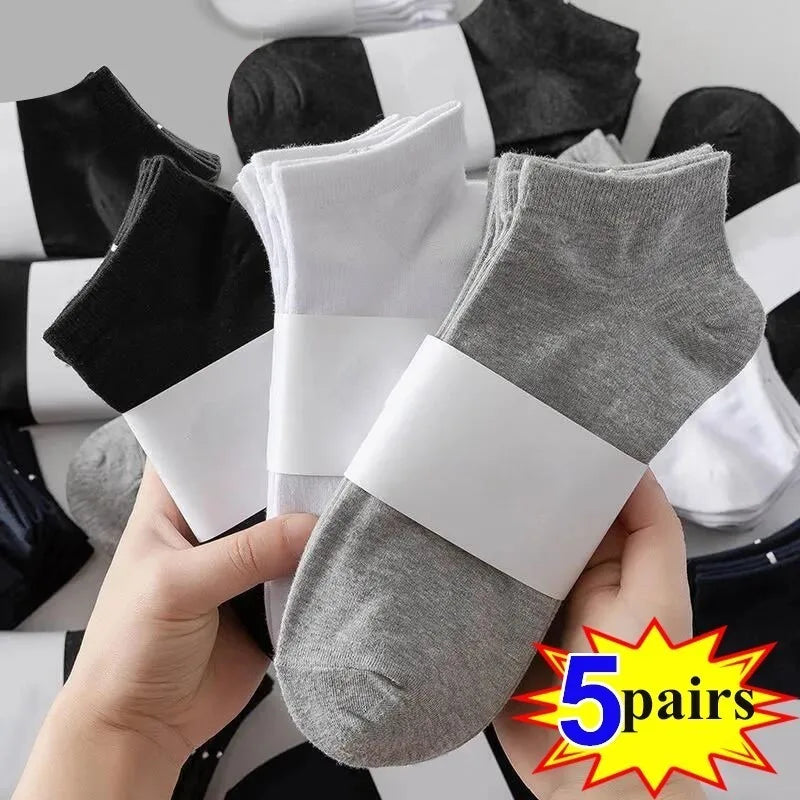 Men's Low Cut Cotton Breathable and Comfortable Ankle Socks