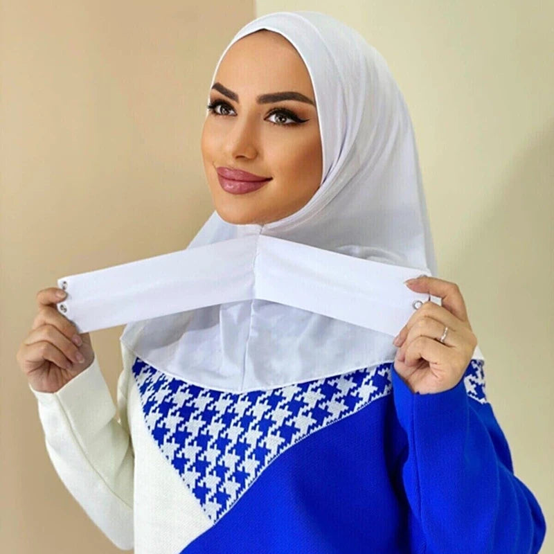 Women's Instant Jersey Hijab Hair Wrap