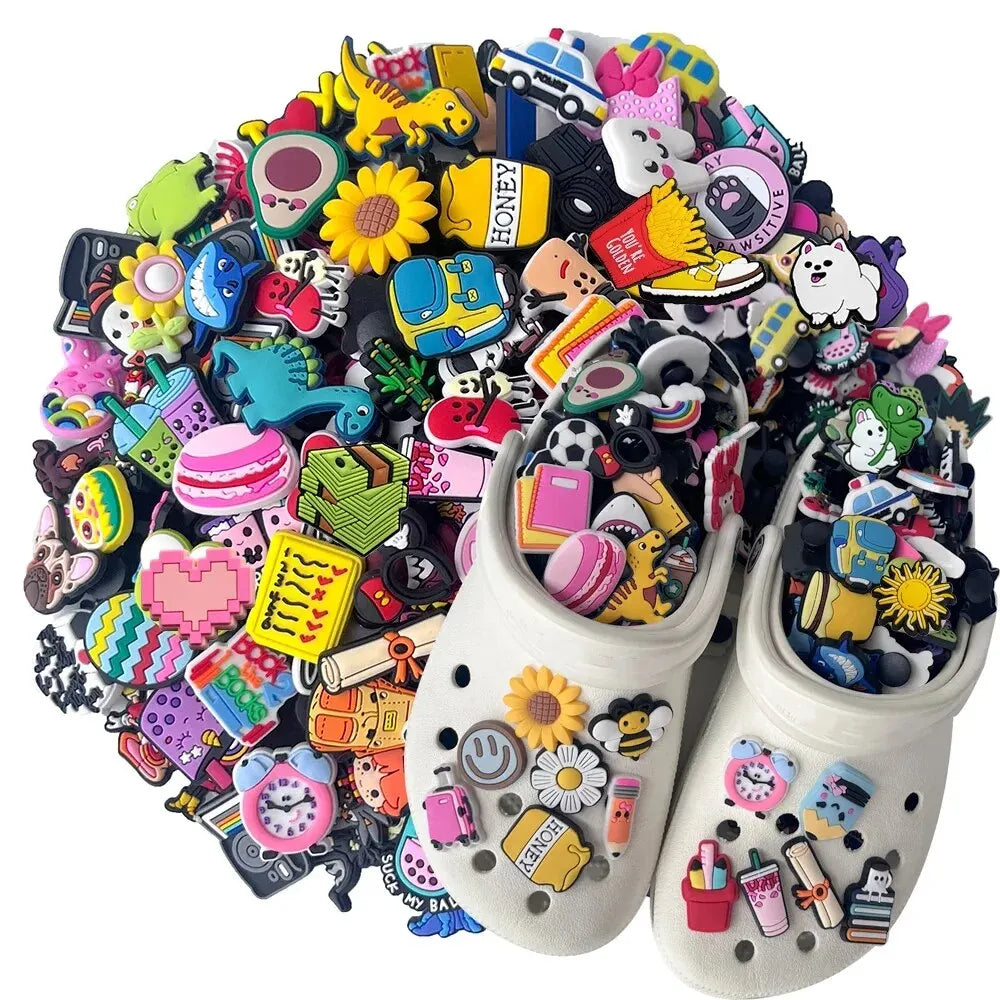 30 piece Set of Various Design Shoe Charms, Ideal for Clogs and Crocs