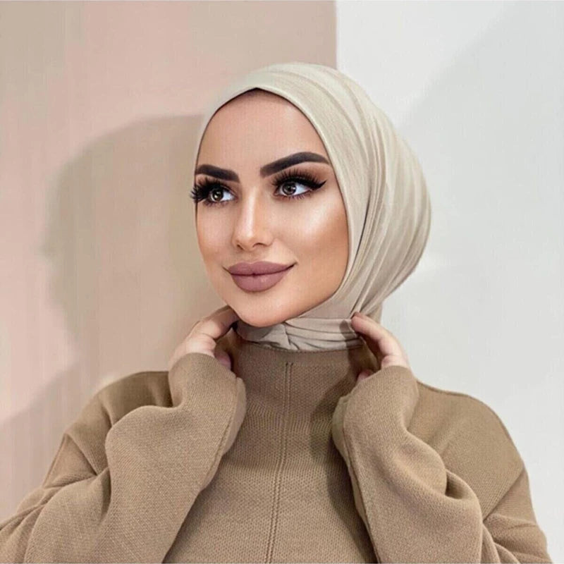 Women's Instant Jersey Hijab Hair Wrap