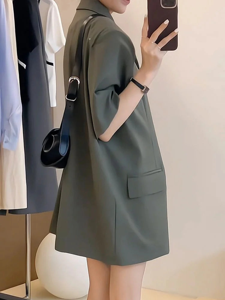 Women's Smart Two Piece Short Sleeve Office Suit