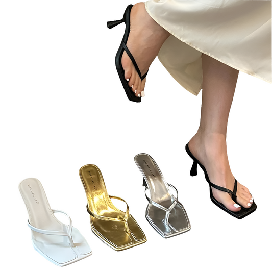 Women's Luxury High Heel Flip Flops