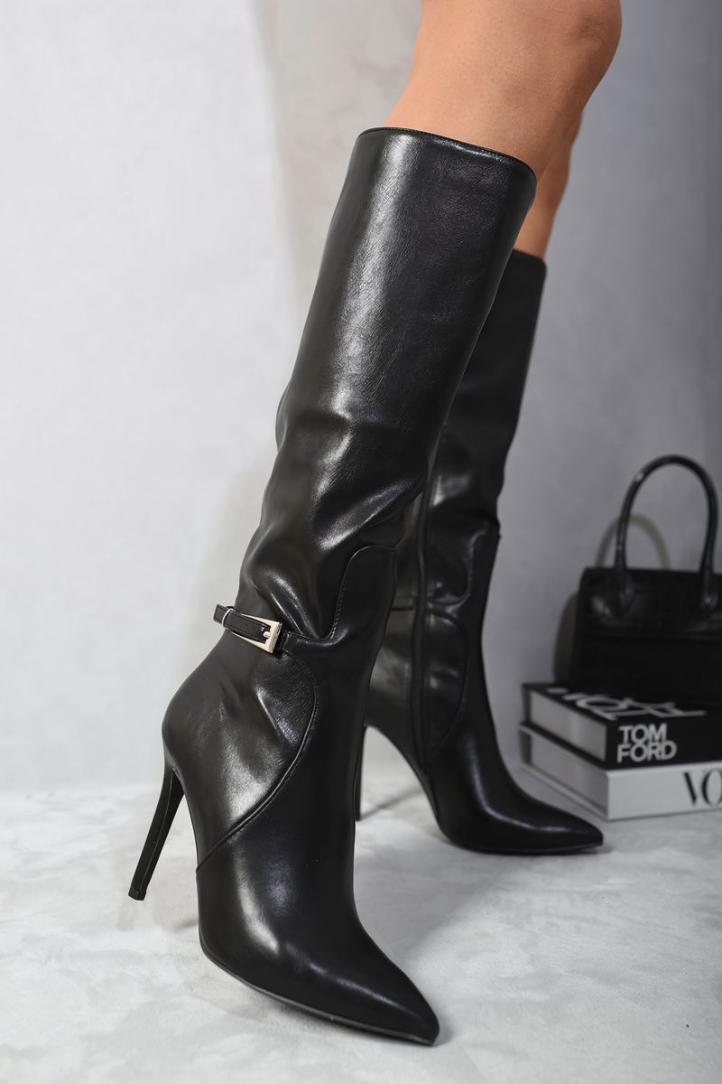 Women's Side Zip Stiletto Boots