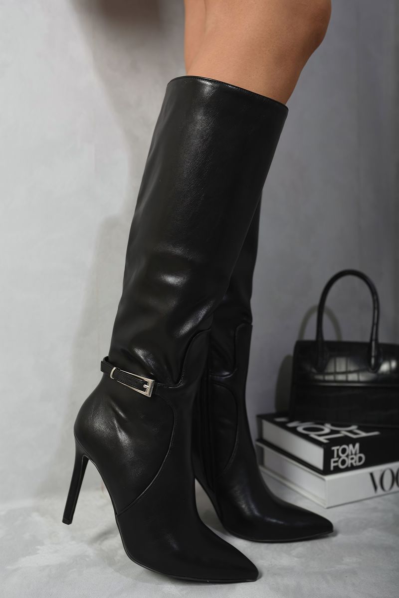 Women's Side Zip Stiletto Boots