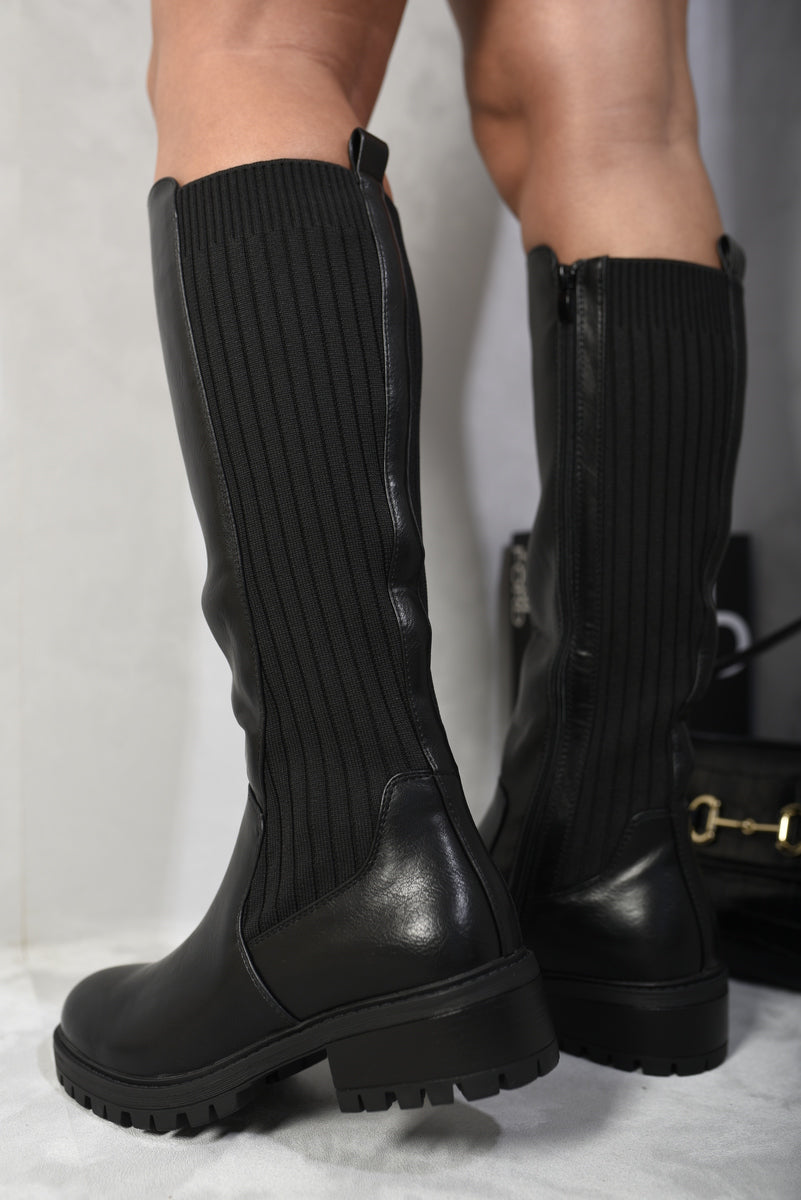 Women's Zip Up Knee High Boots