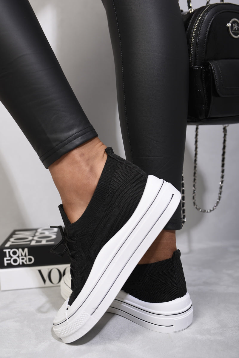 Women's Platform Chunky Lace Up Trainers