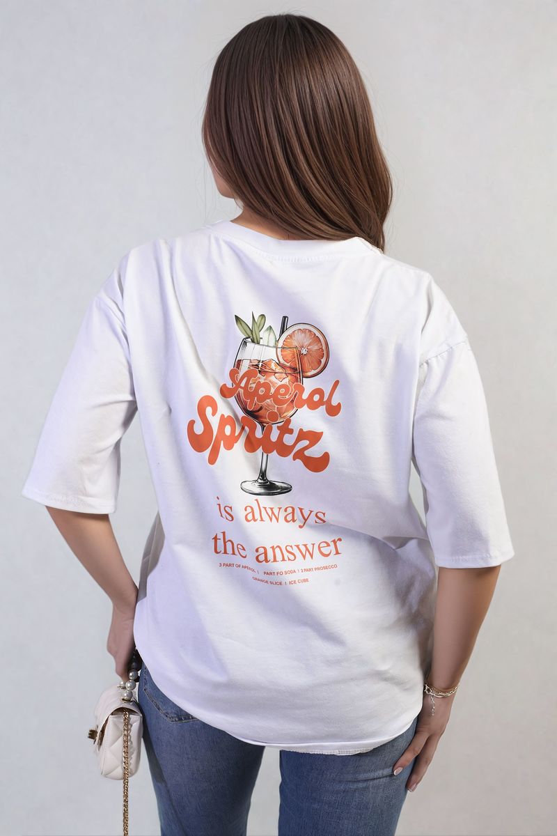 Women's Aperol Spritz Cocktail Graphic Top