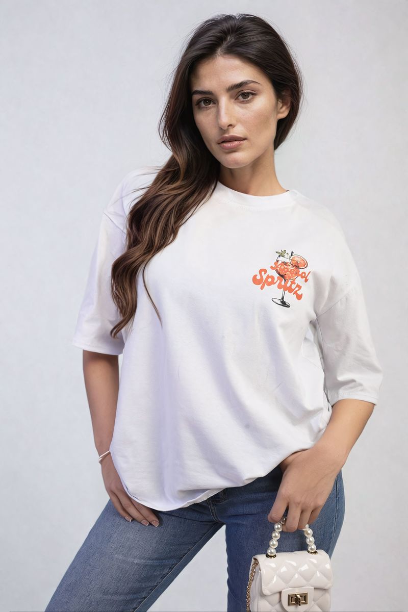 Women's Aperol Spritz Cocktail Graphic Top