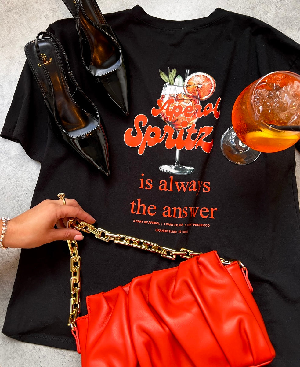 Women's Aperol Spritz Cocktail Graphic Top