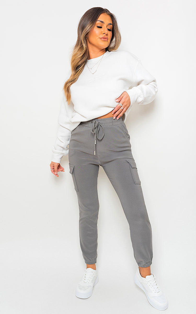 Women's Cargo Pocket Trouser with Drawstring