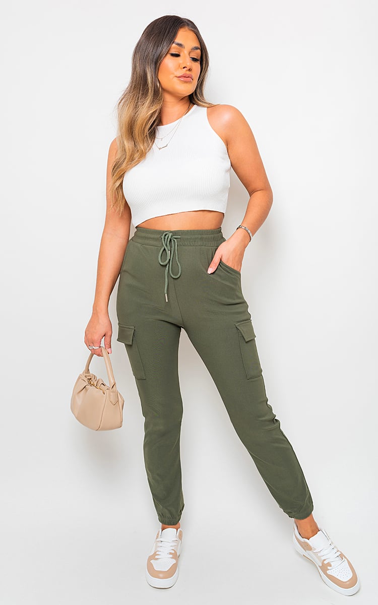 Women's Cargo Pocket Trouser with Drawstring