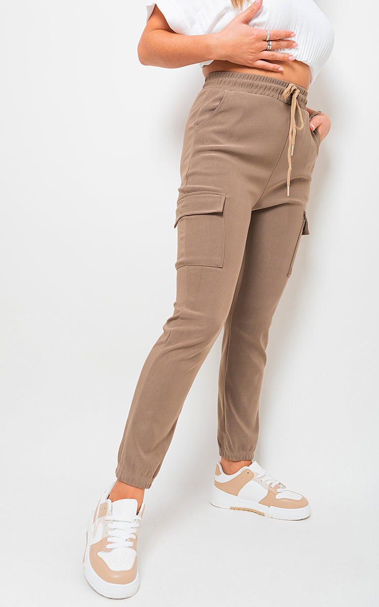 Women's Cargo Pocket Trouser with Drawstring