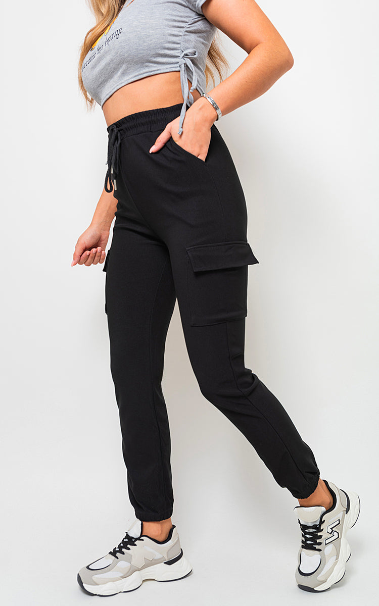 Women's Cargo Pocket Trouser with Drawstring