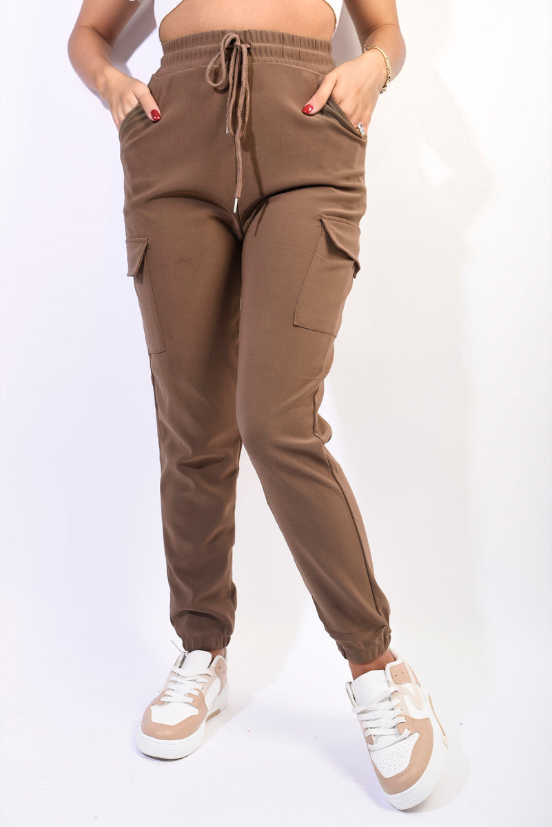 Women's Cargo Pocket Trouser with Drawstring