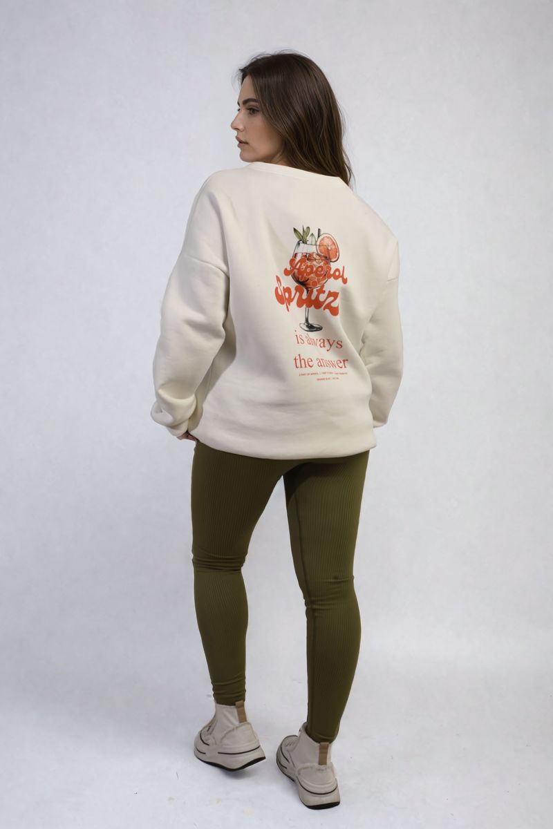 Women's Aperol Spritz Cocktail Graphic Knitted Jumper