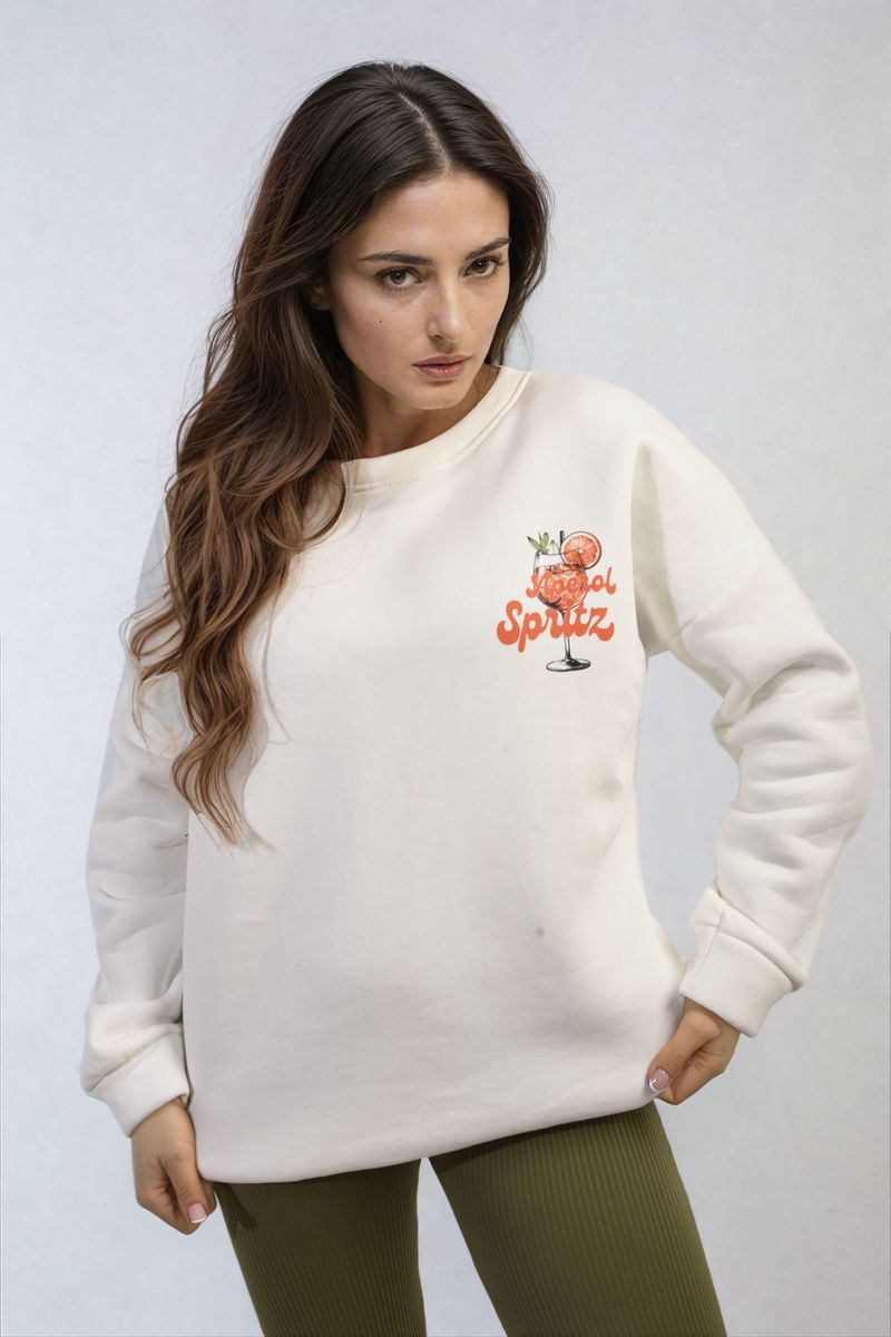 Women's Aperol Spritz Cocktail Graphic Knitted Jumper