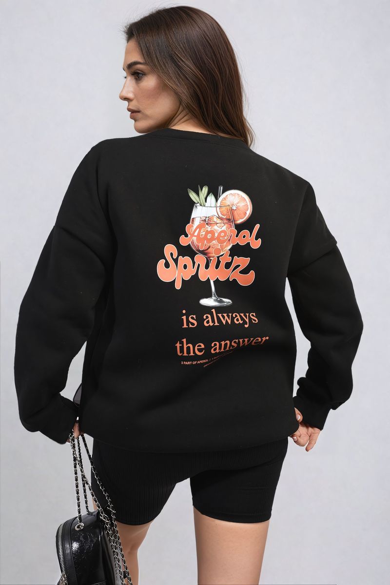 Women's Aperol Spritz Cocktail Graphic Knitted Jumper