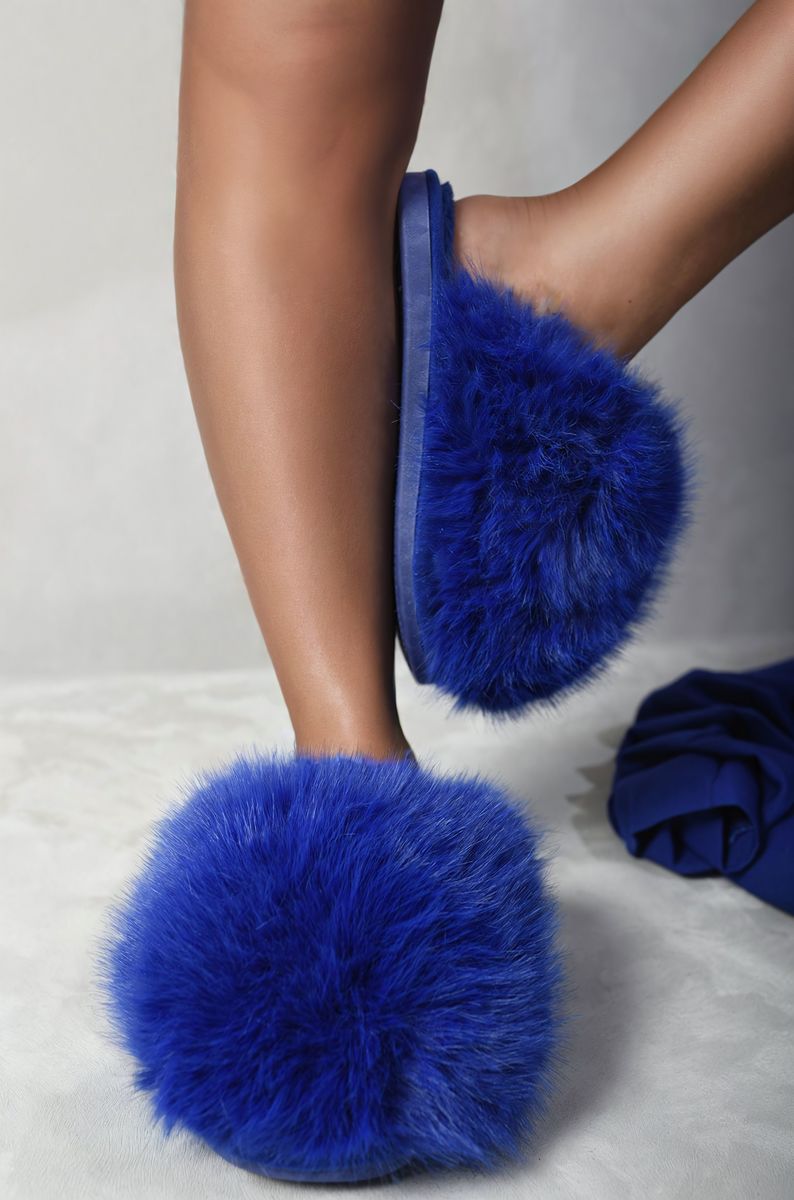 Women's Fluffy Faux Fur Winter Sandals