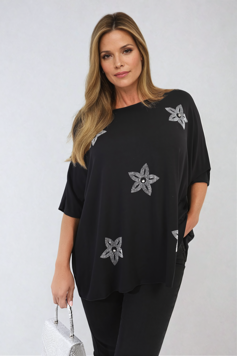 Women's Floral Print Oversized Top