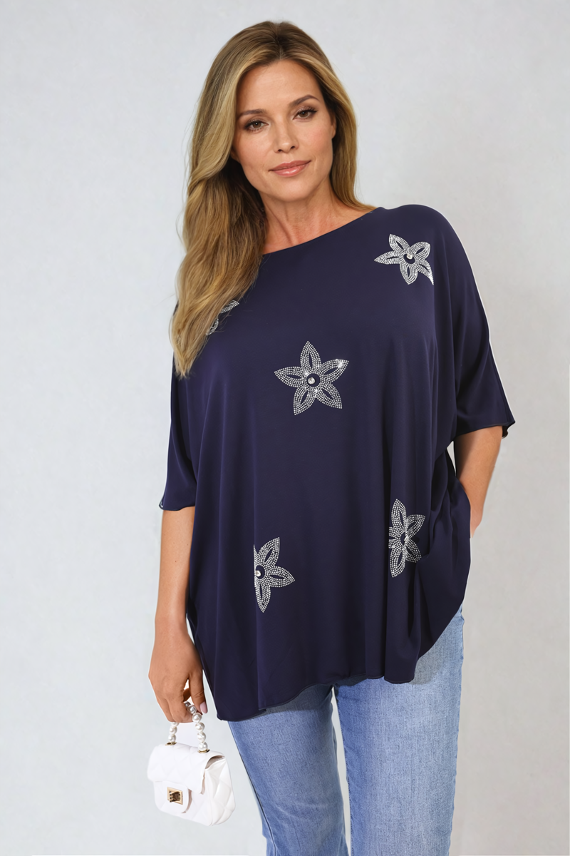 Women's Floral Print Oversized Top