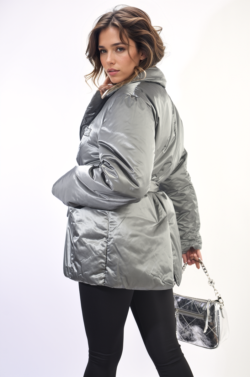 Women's Oversized Belted Jacket