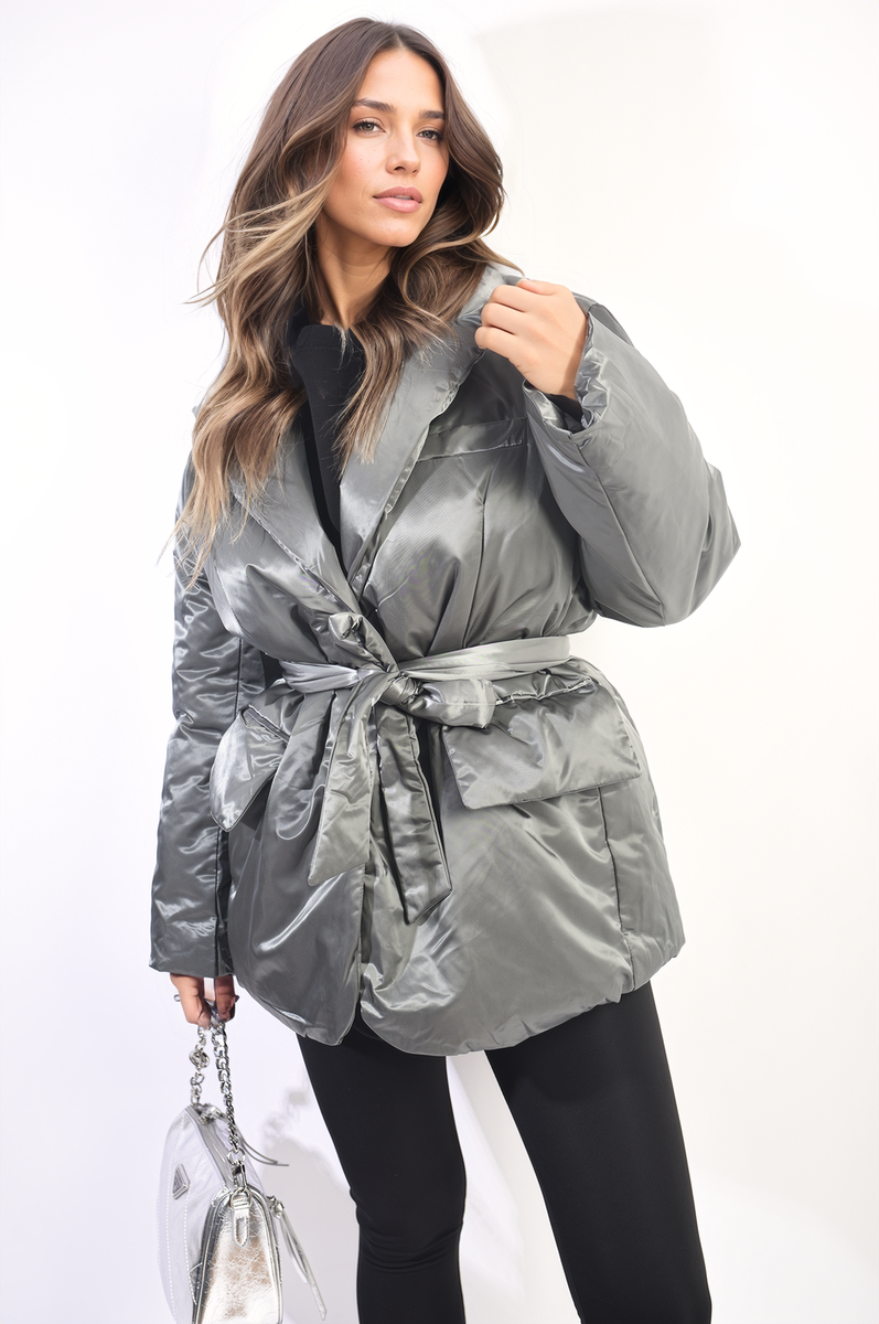 Women's Oversized Belted Jacket