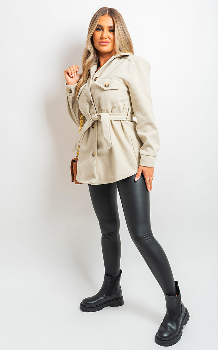 Women's Belted Shacket