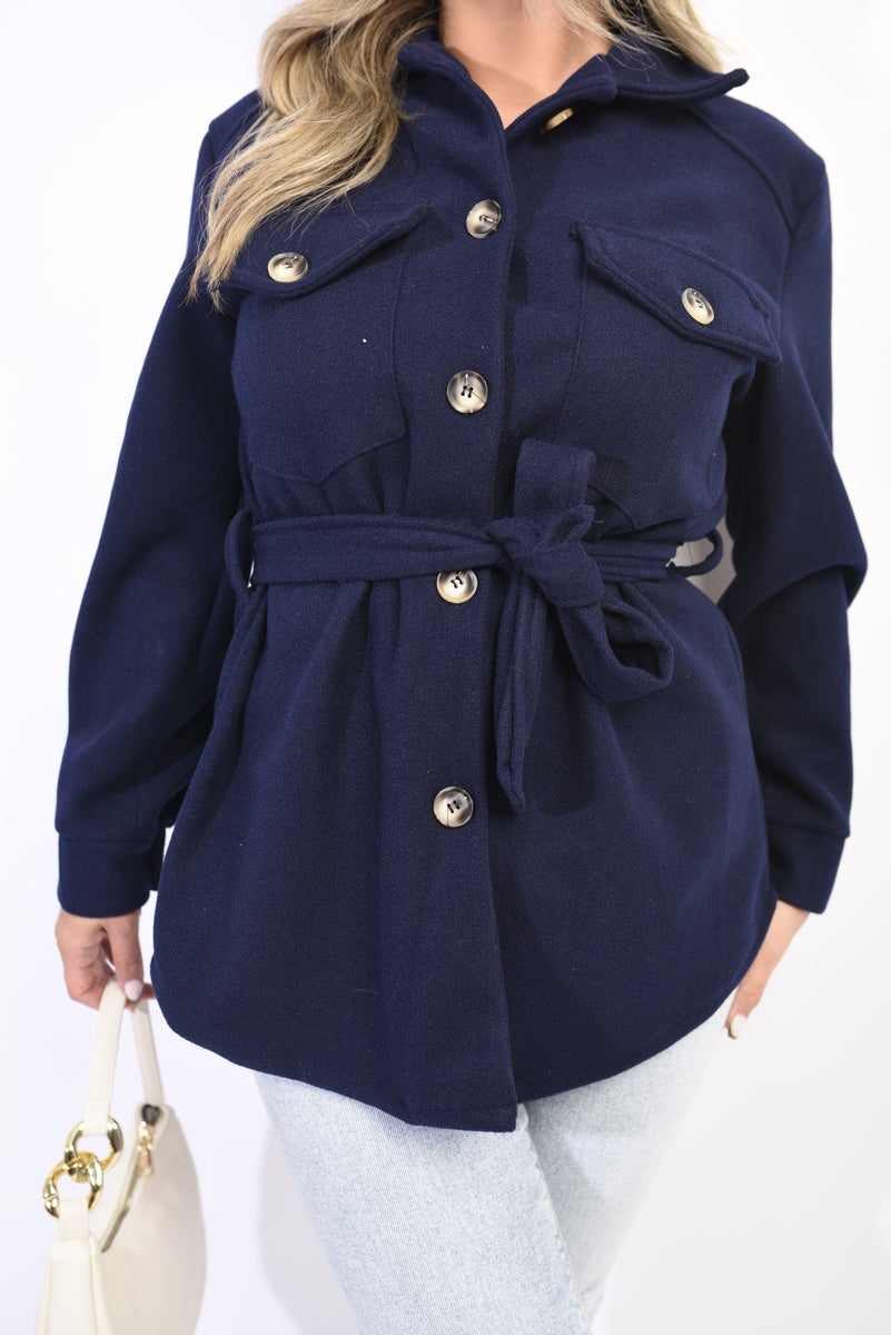 Women's Belted Shacket