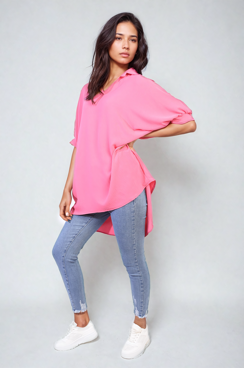 Women's Balloon Sleeve Oversized Top