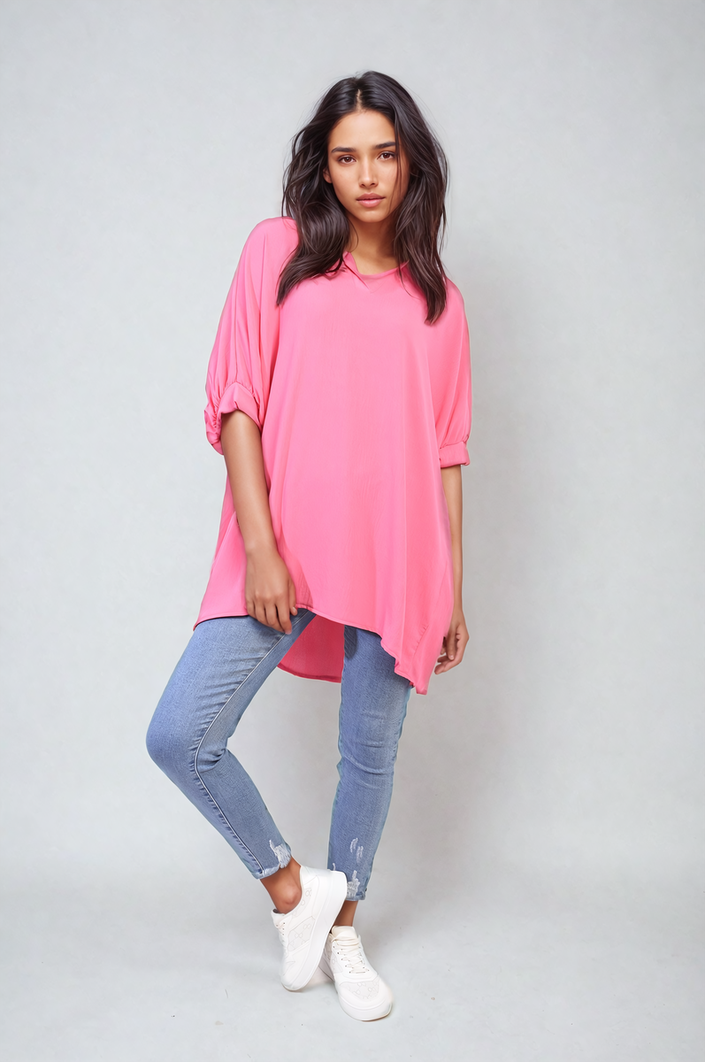 Women's Balloon Sleeve Oversized Top