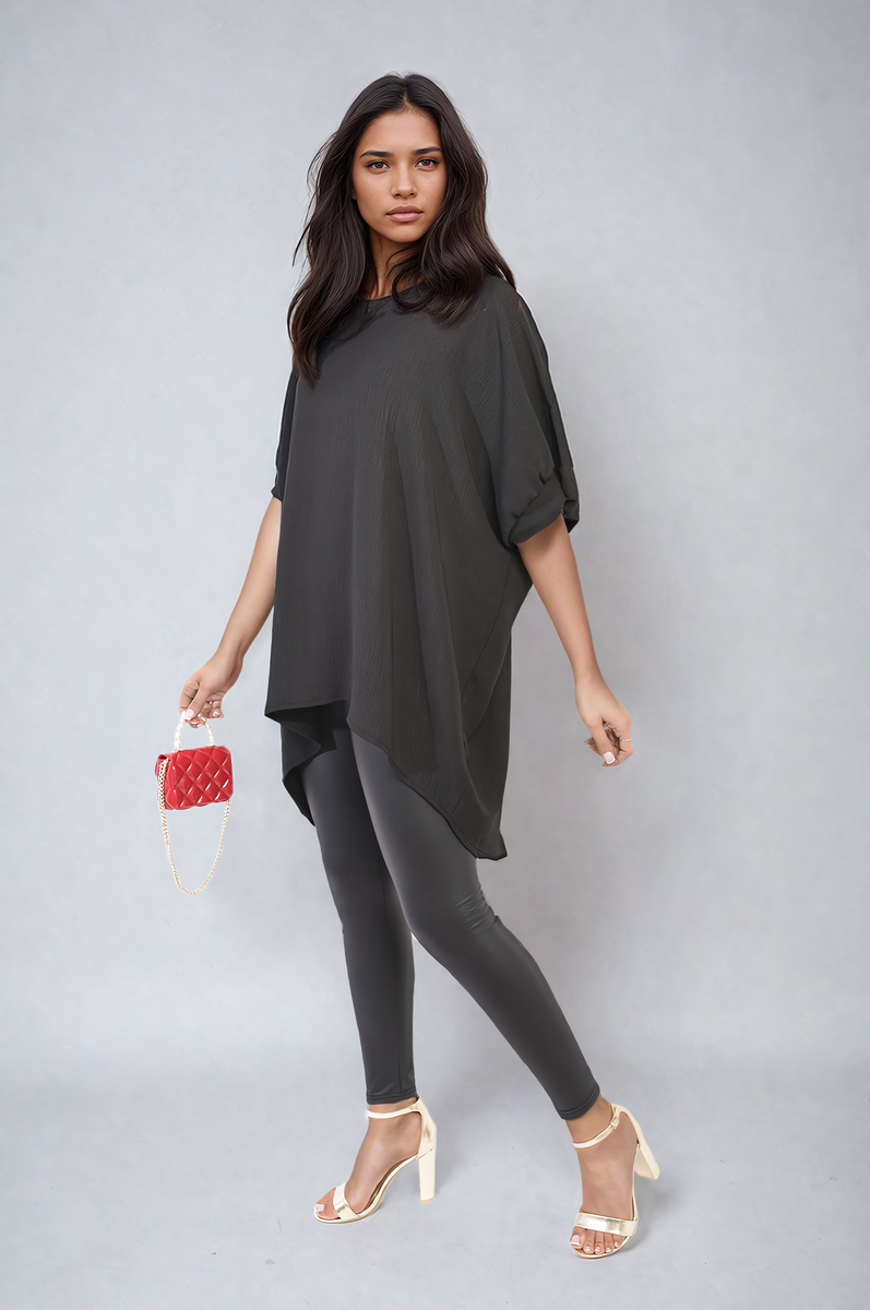 Women's Balloon Sleeve Oversized Top