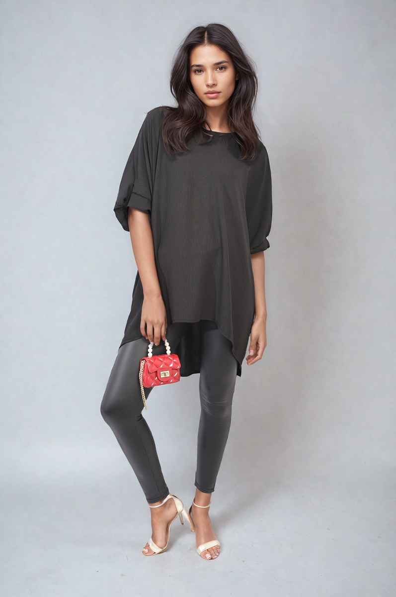 Women's Balloon Sleeve Oversized Top