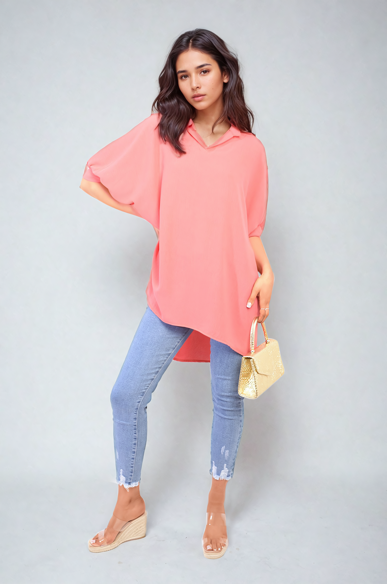 Women's Balloon Sleeve Oversized Top