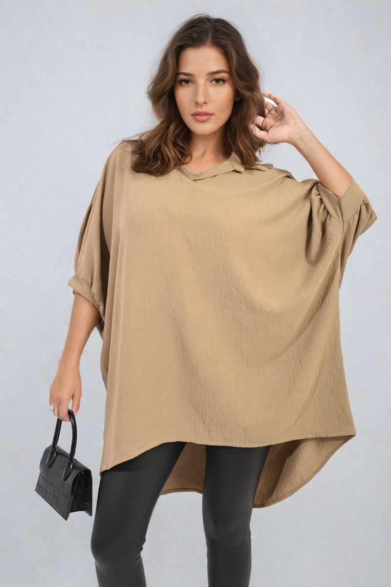 Women's Balloon Sleeve Oversized Top