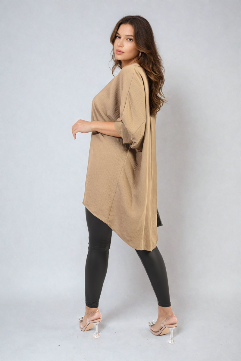 Women's Balloon Sleeve Oversized Top