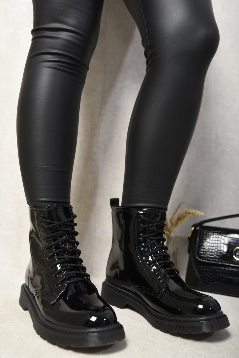 Women's Lace-Up Platform Ankle Boots