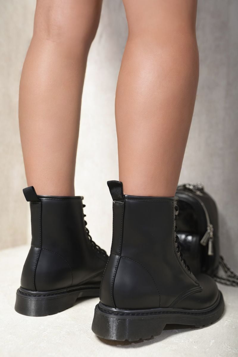 Women's Lace-Up Platform Ankle Boots