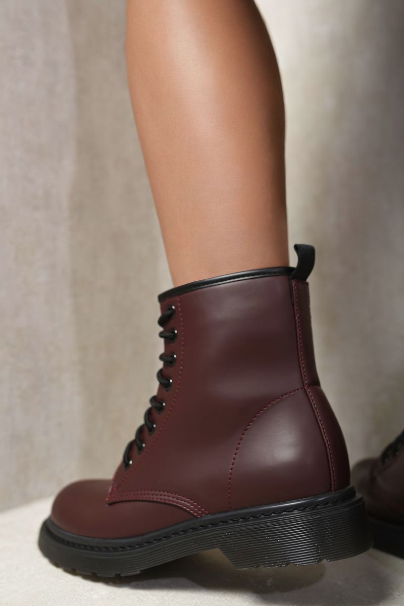 Women's Lace-Up Platform Ankle Boots