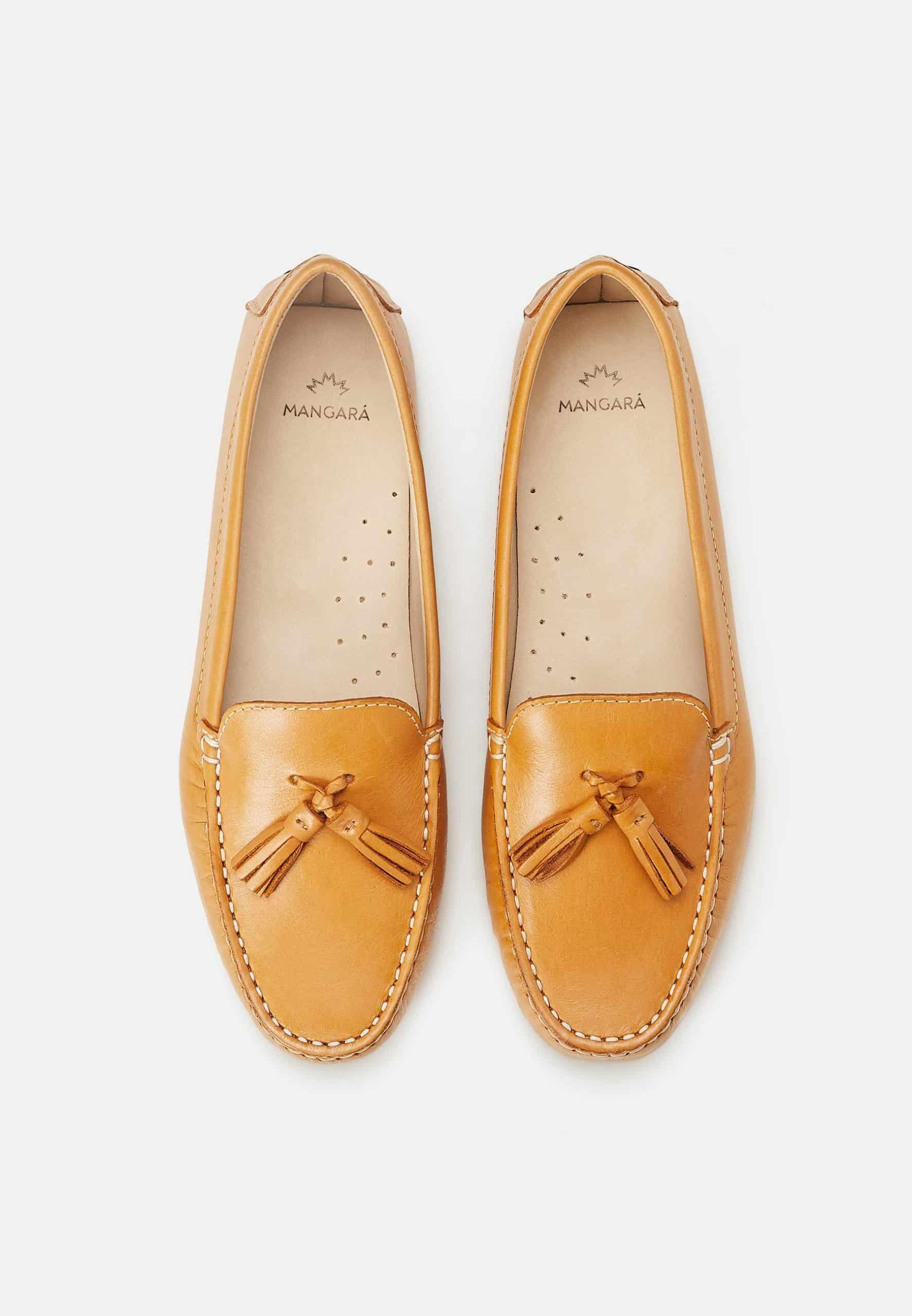 Women's Brown Loafers with Cushioned Insoles.