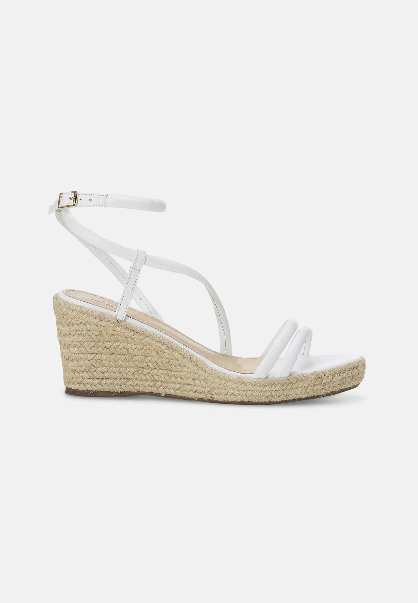 Ladies White Espadrille Wedges.