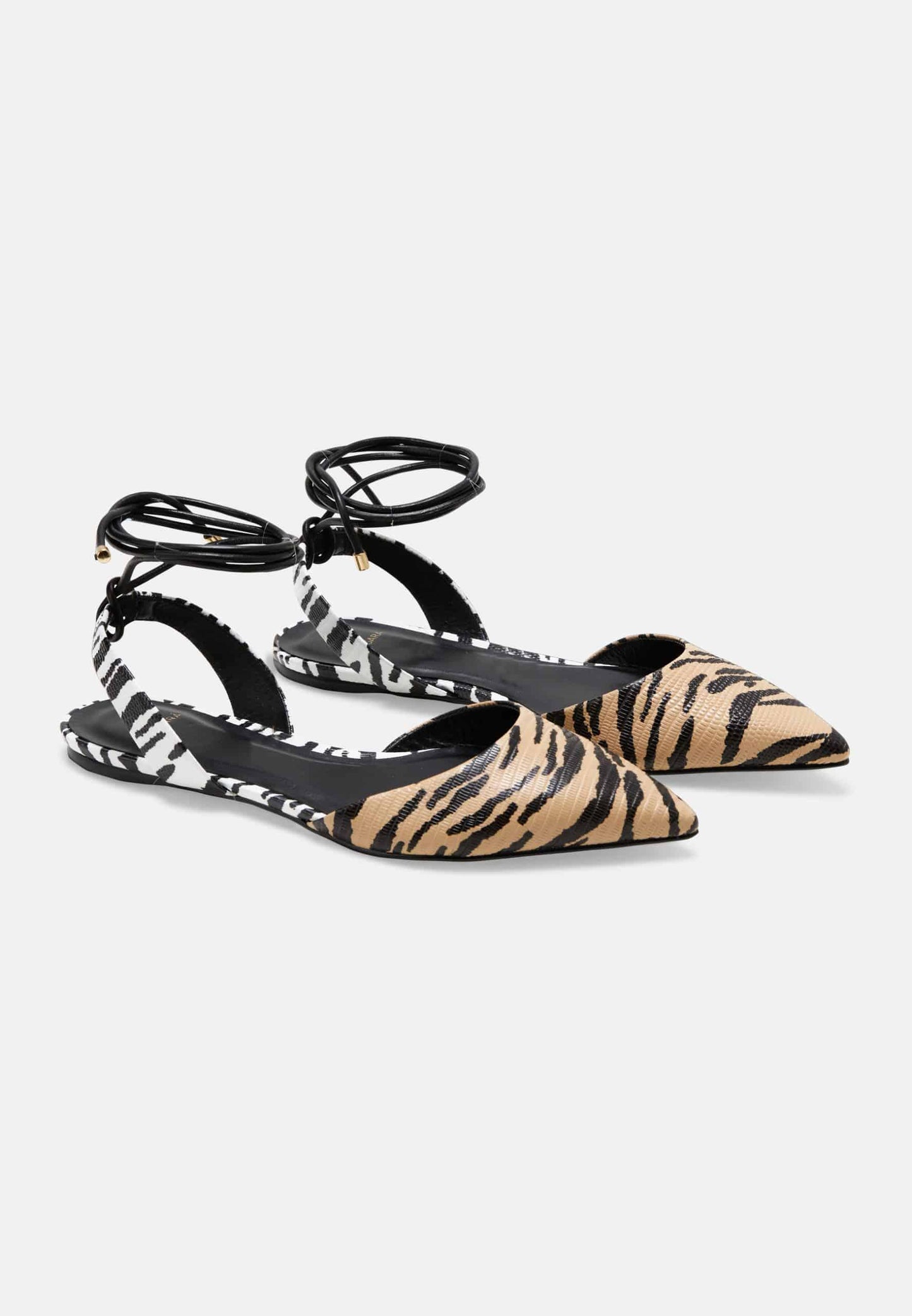 Mangará Palmito Flat Sandals Animal Print-2