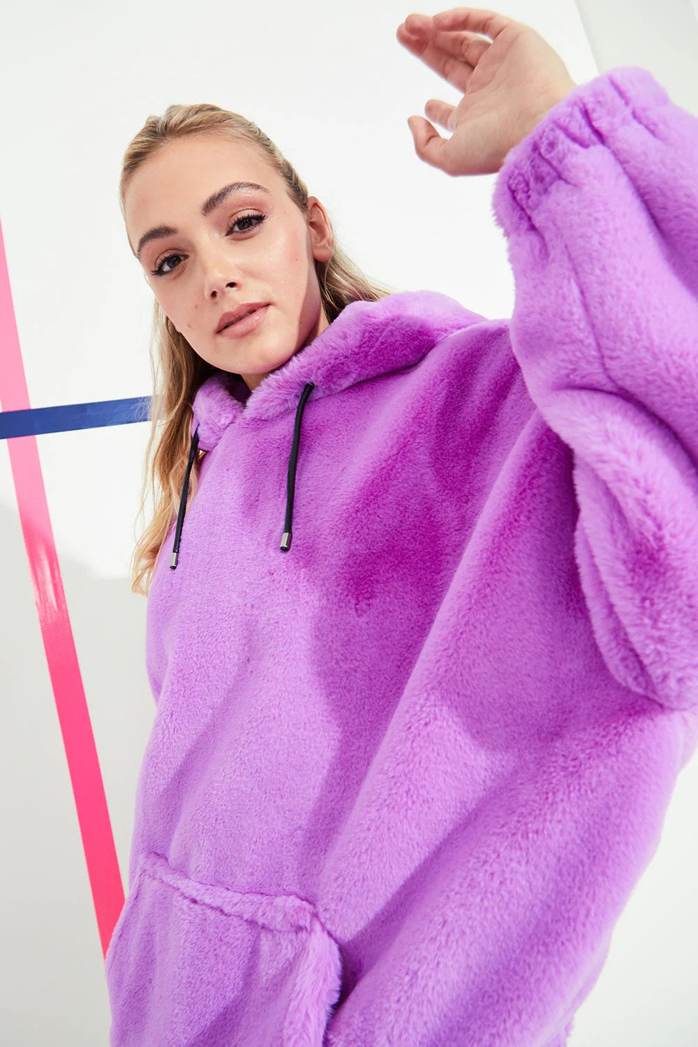 Oversized on sale purple hoodie